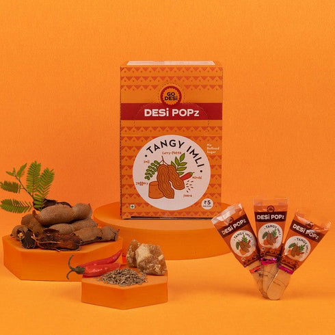 GO DESi Popz Tangy Imli Pop | Tamarind & Jaggery Candy